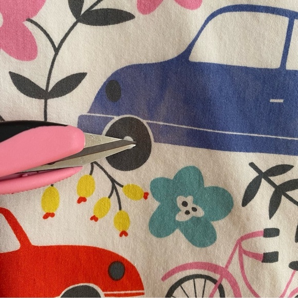 Mini Boden Colorful Vehicles Bikes Floral Print Long Sleeve Dress 9 - Picture 11 of 16